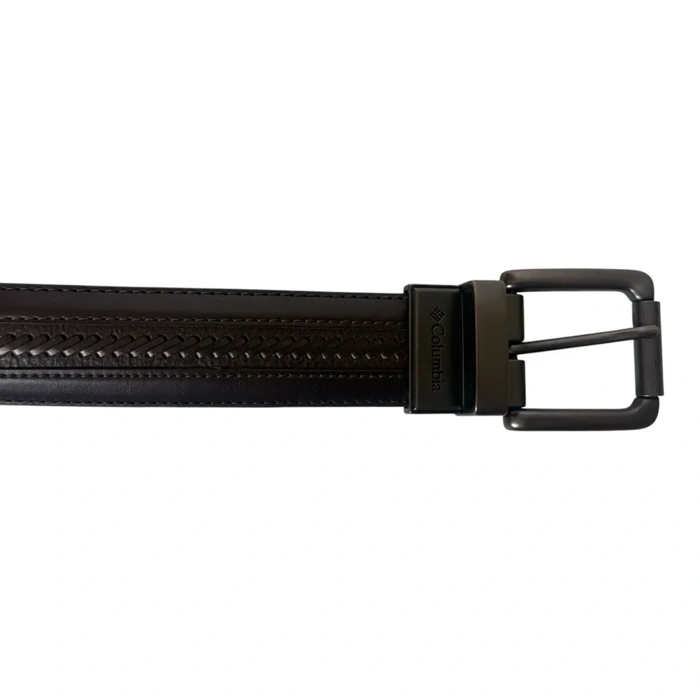 Columbia Belt Men's Size‎ 38 Brown Black Reversible 11CO02N7 Adjustable